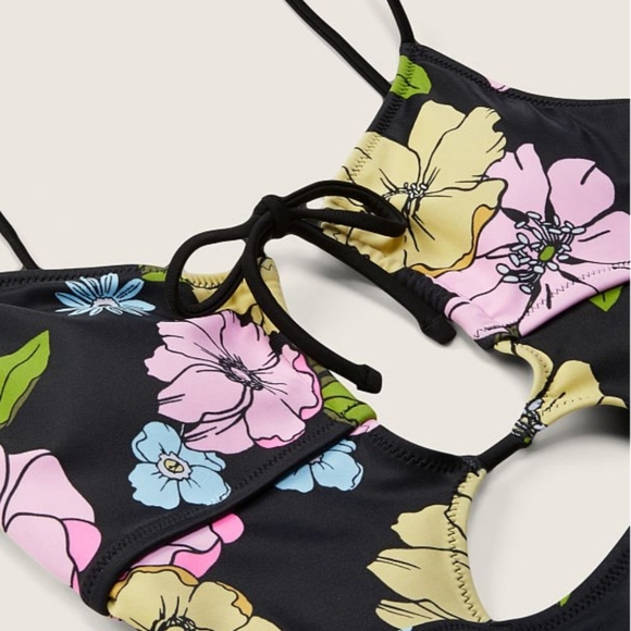 Victoria's Secret Pink Triangle Cut Plus Size Floral One-Piece Swimsuit … - Picture 4 of 5